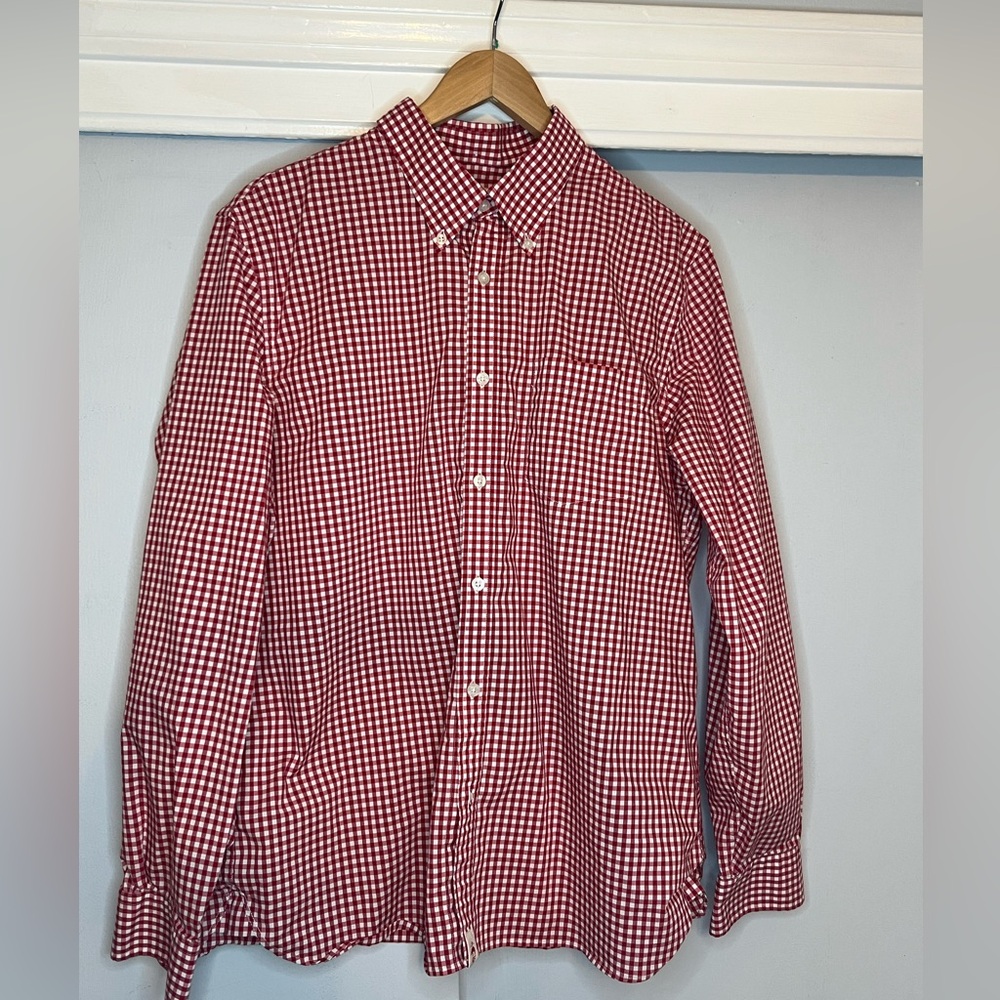 Red‎ Fleece by Brooks Brothers Red and White Button up